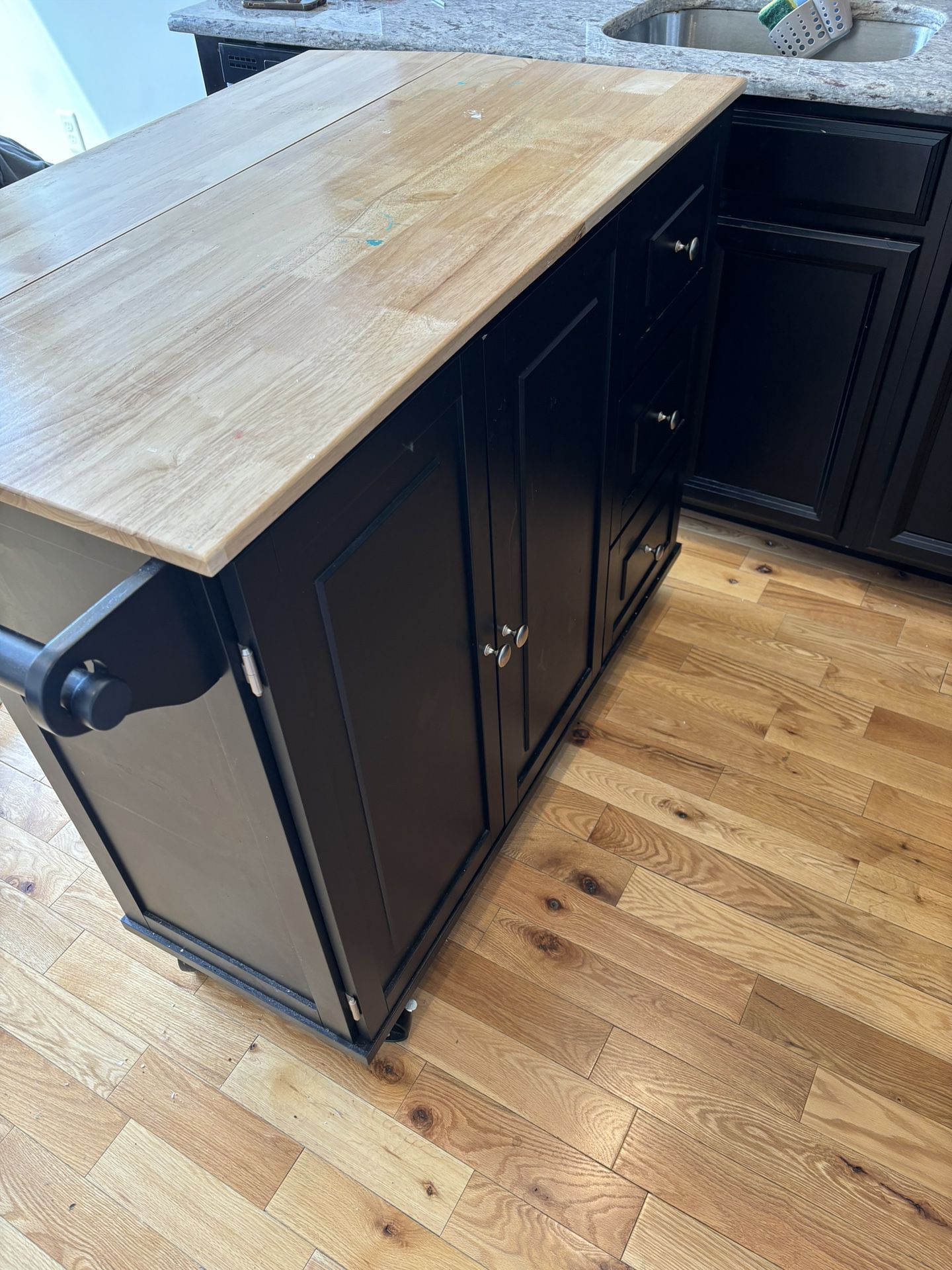 Kitchen Island And 2 Stools For Sale 