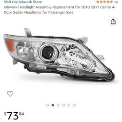 2010-2011 Toyota Camry Passenger Headlight 