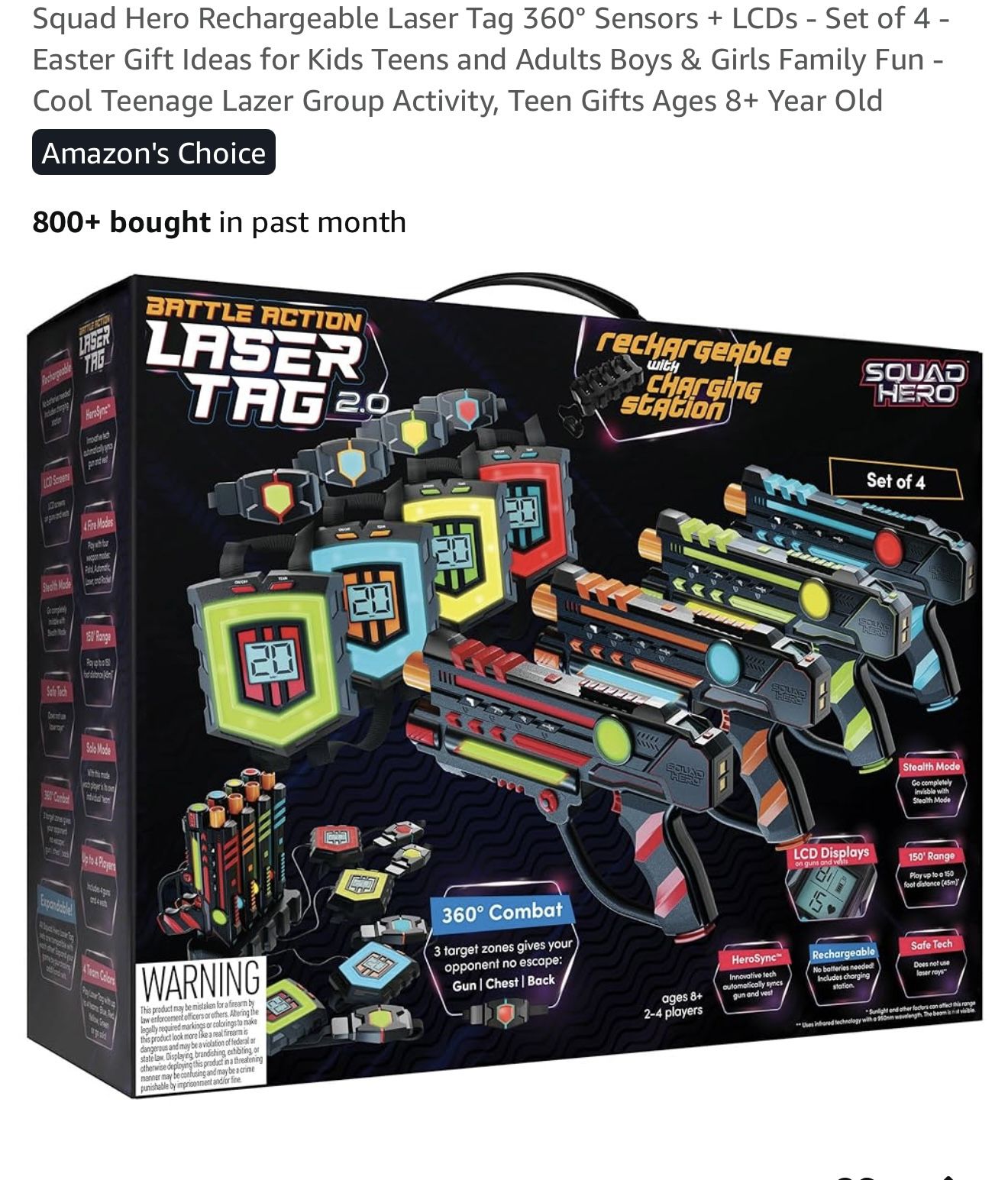 Squad Hero Ultimate Rechargeable Laser Tag.