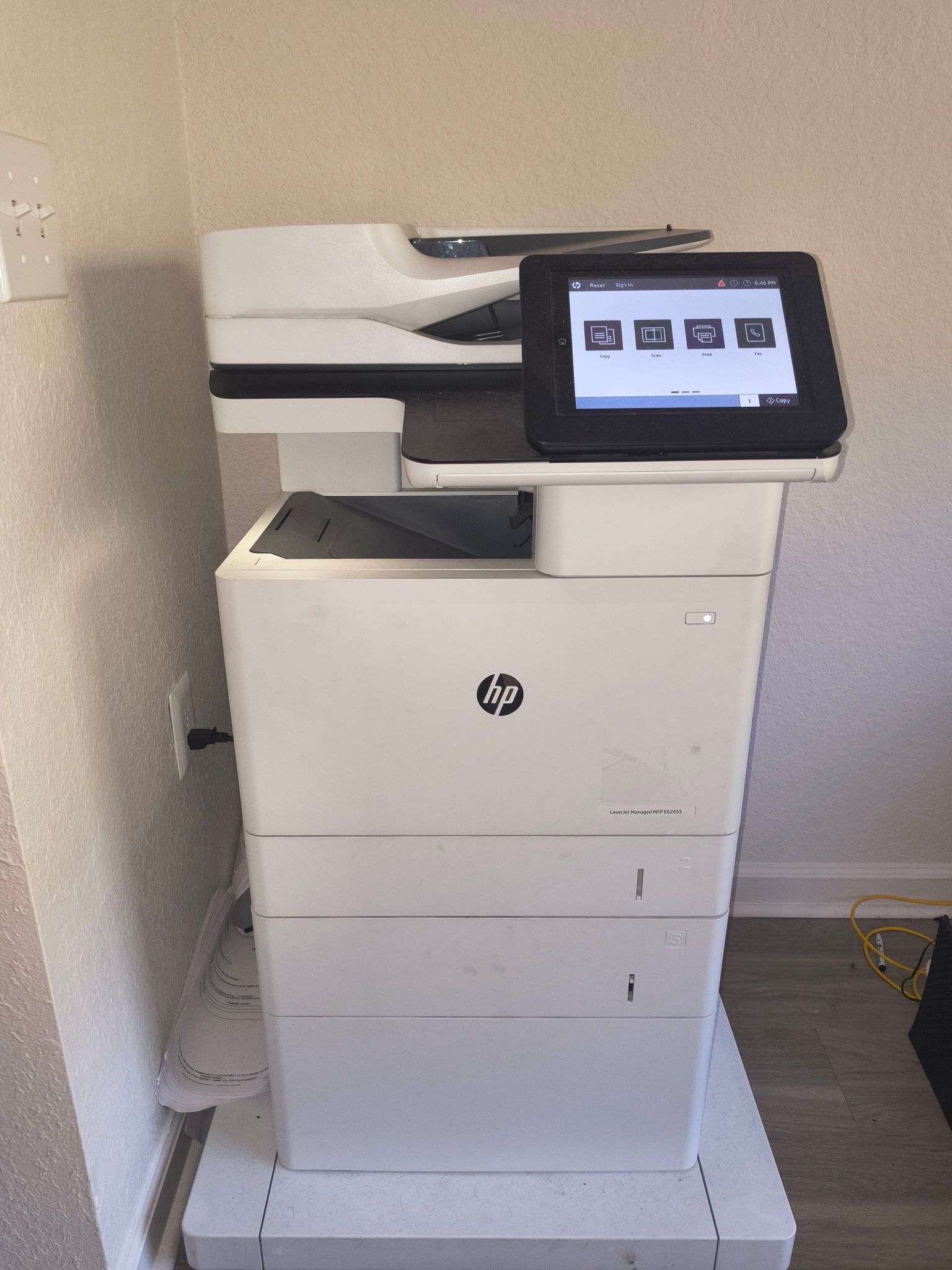 HP LaserJet MFP E62655 laser printer - Excellent condition