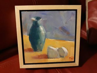 Oil on panel, Mary Valente