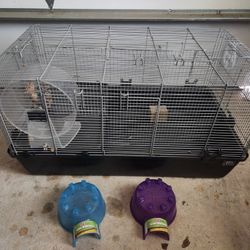 Hamster or Ginea Pig Cage Large Divided For 2