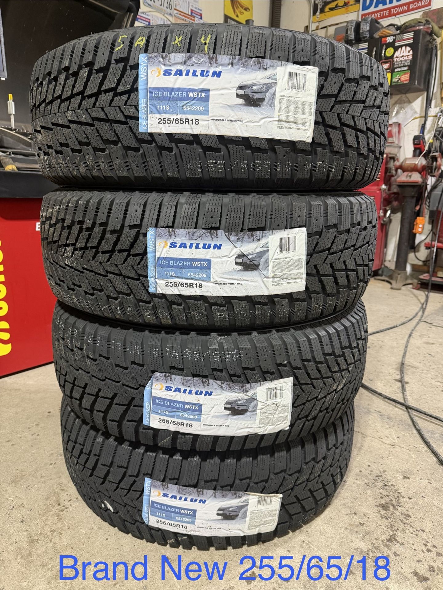 (4) - 255/65/18 Sailun Ice Blazer WSTX Snow Tires