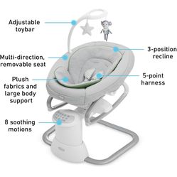 Graco Soothe My Way Baby Swing & Rocker – Like New!