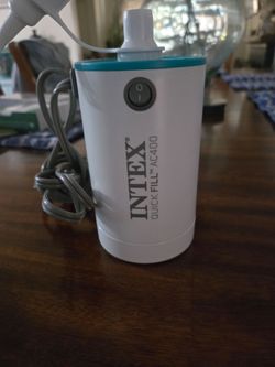 INTEX QuickFill Electric Air Pump: Inflates and Deflates Air Mattresses, Inflatable Kayaks, Boats, Toys