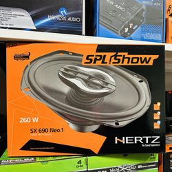 Hertz SPL Show SX 690 NEO SPL Show Series 6"x9" 3-way car speakers — built for SPL competition