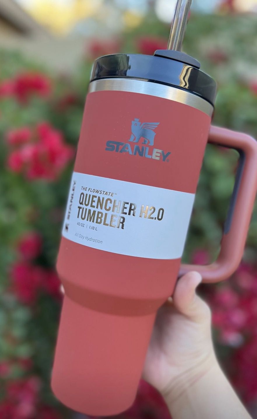 BNWOT Pink Dust Stanley Quencher H2.0 Flowstate Tumbler 40 oz