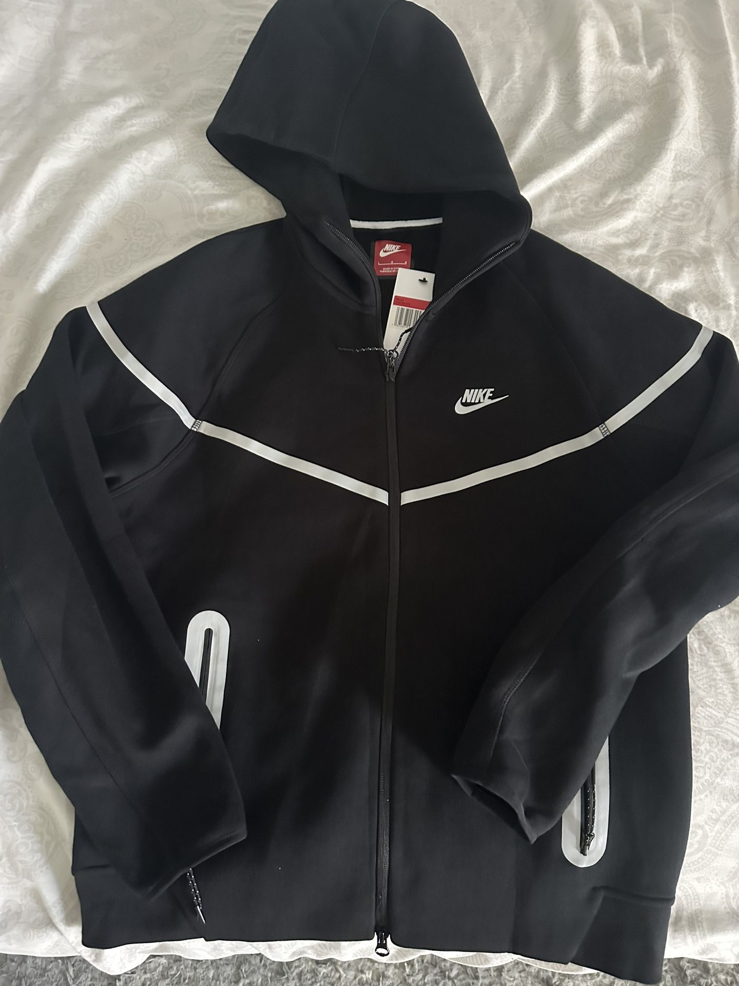 Nike Tech Sportswear fleece Full zip up hoodie Size L