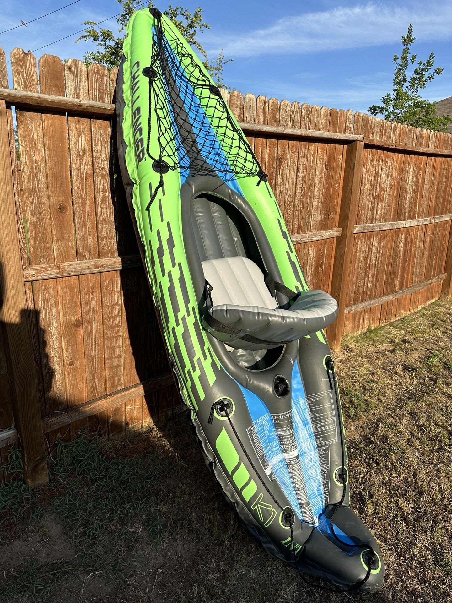 Single Person Kayak With Oars/Paddle