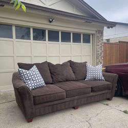 Brown Sofa Couch - Delivery Available 
