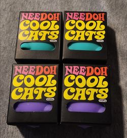 Needoh Cool Cats Lot of (4)