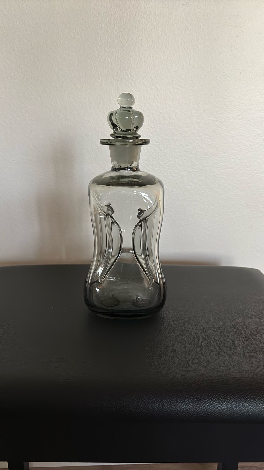 Vintage Smokey Gray Decanter