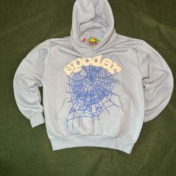 Sky Blue Sp5der Hoodie Small