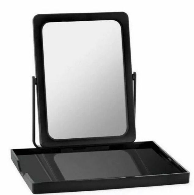 Mary Kay Foldable Travel Mirror with Stand & Mesh Zip Bag. NEW