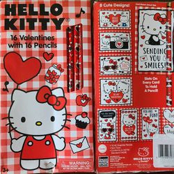 Hello Kitty Valentine Cards And Pencils for Sale in Moreno Valley