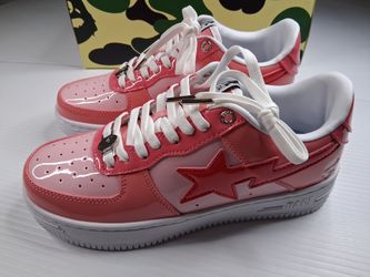 BAPE Shoes Bapestas, Pink Low Top Sneakers, New in Box (Read Description)
