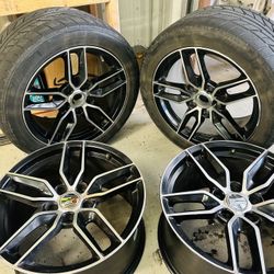 Used Black And Chrome Rims