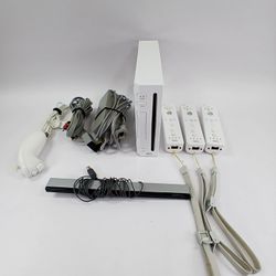 Nintendo Wii Video Game Console RVL-001 White