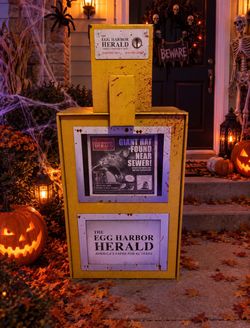The egg Harbor, Harold newspaper box, cardboard display The egg Harbor, Harold newspaper box, cardboard display