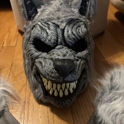 Halloween Wolf Mask And Gloves
