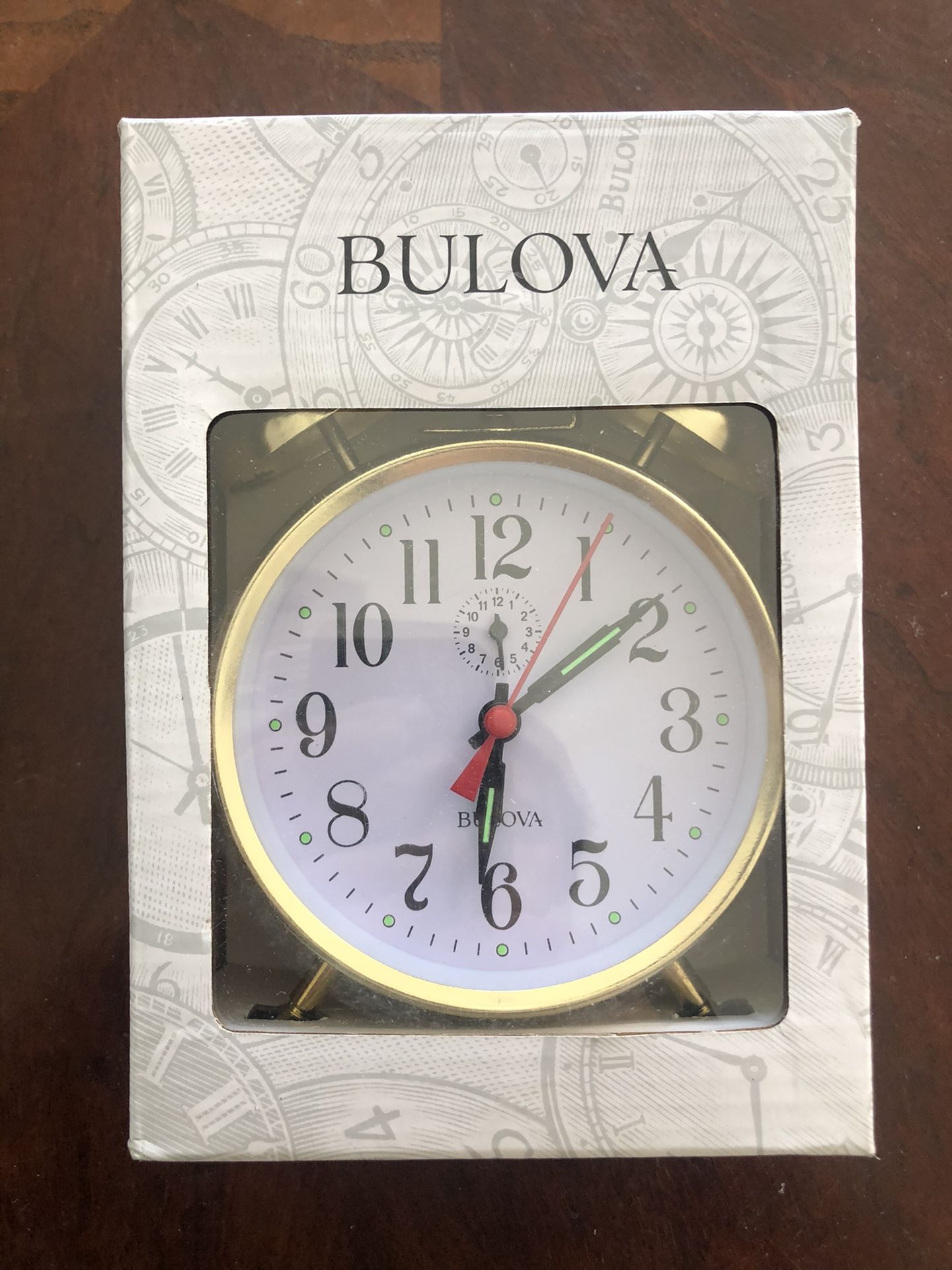 BULOVA BRASS ALARM CLOCK