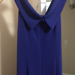 Dark blue long dress