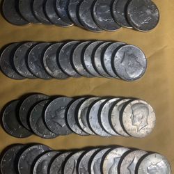 Silver Kennedy Half Dollars 40% And 90%