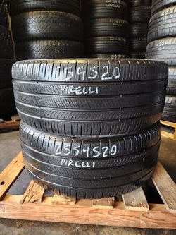 255 45R 20 PIRELLI SCORPION MS TIRE 2554520 USED TIRES (PAIR) MOUNT BALANCE INCLUDED