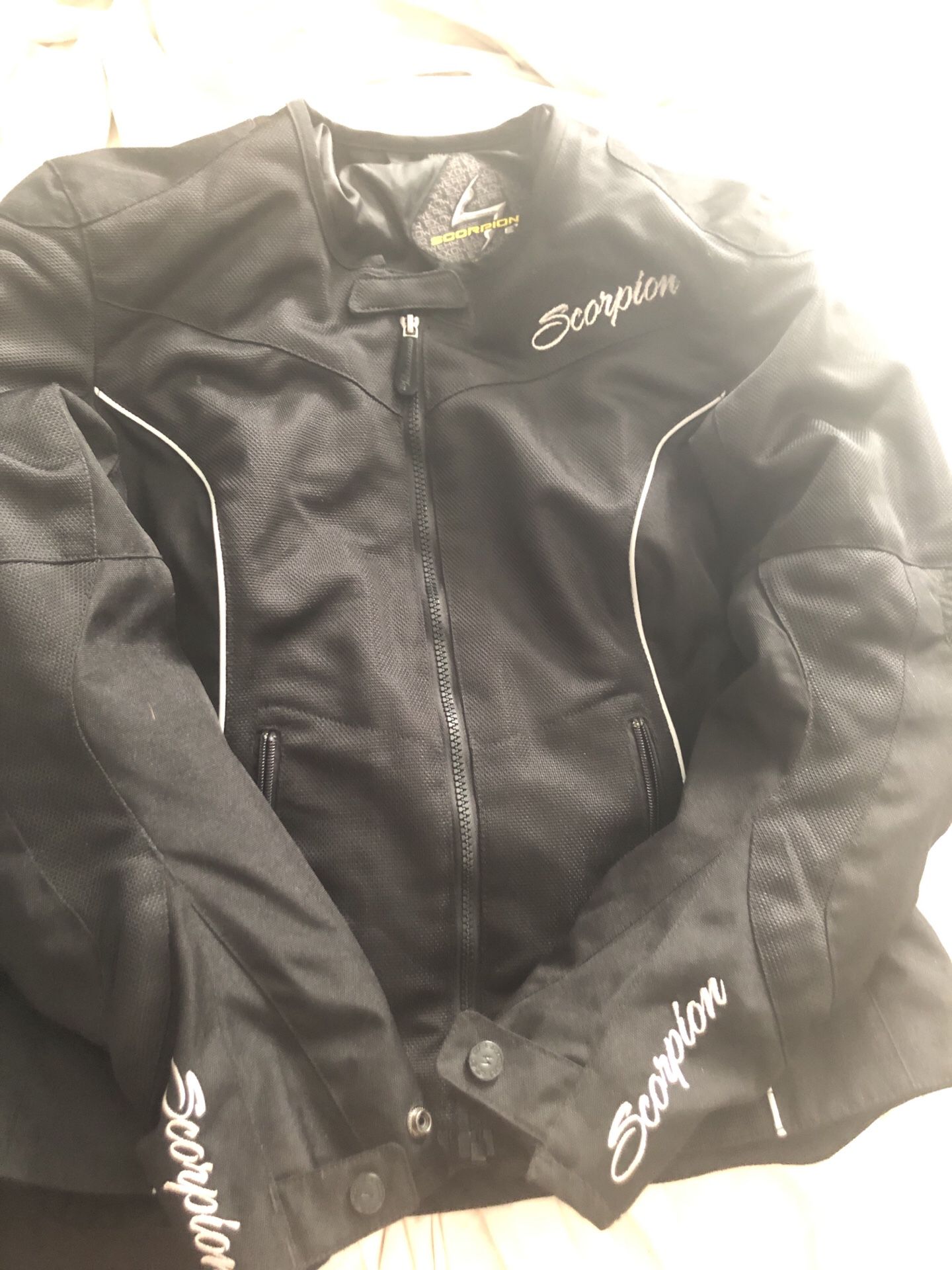 Women’s scorpion motorcycle jacket $40