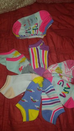 New Cat & jack lot toddler girls socks low-cut no-show 14 pairs various designs new