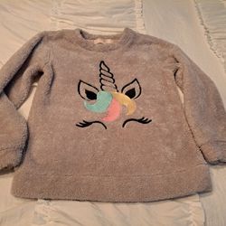 Girls Top Shirt Size 14 Unicorn Picture Decoration No Comment 