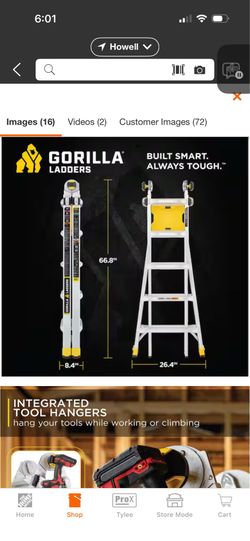 22 foot gorilla ladder
