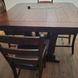 Pub Table With 4 Chairs 