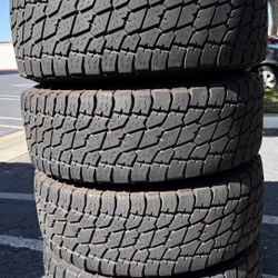 4USED TYRES NITTO.      LT285/75/16.     70% TREAD.     @$200, INSTALLED ALL4 