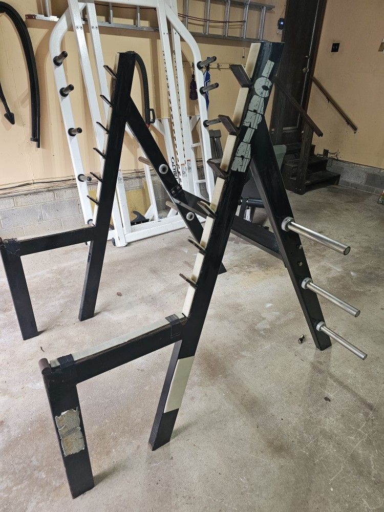 Precor Old school icarian heavy duty commerical angled squat press rack