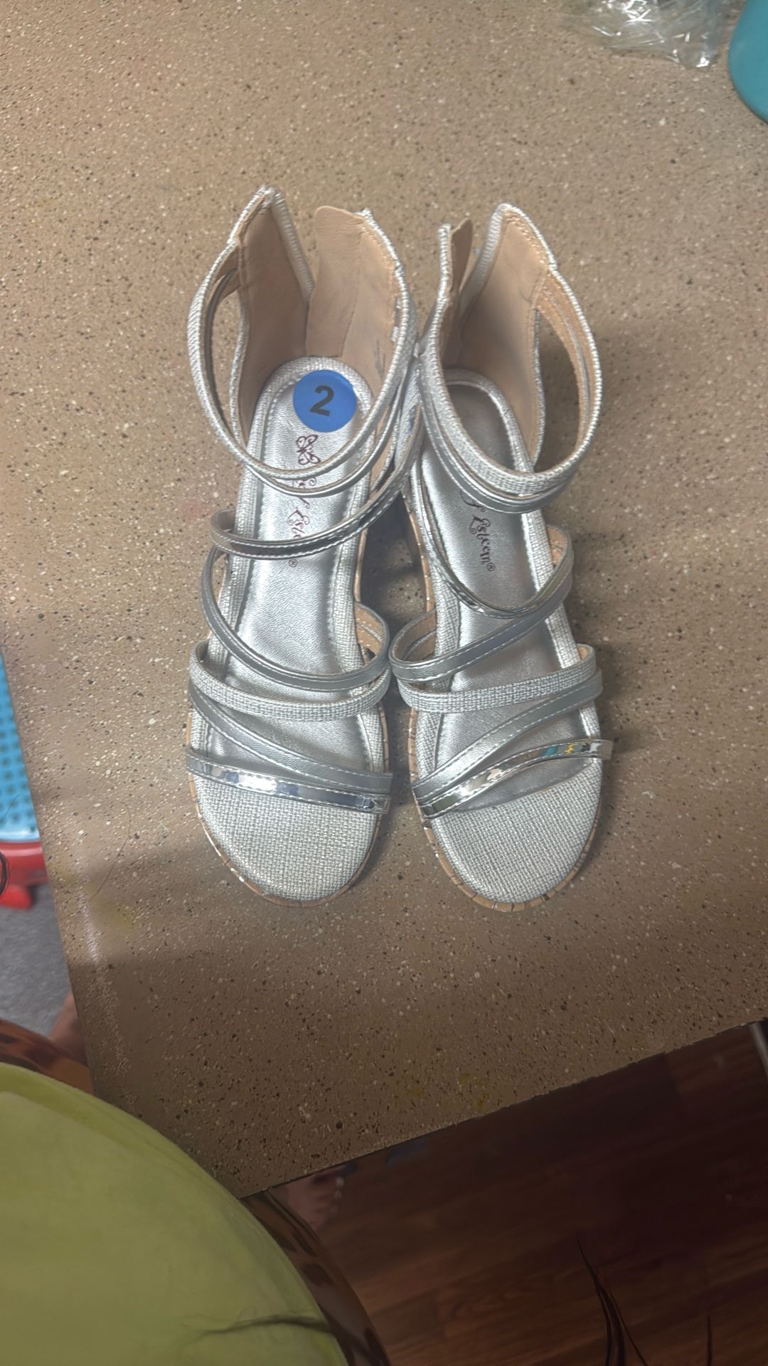 Brand new girls wedges size 2
