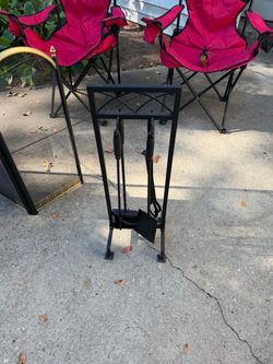 Four piece fire place set