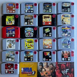 Nintendo 64. N64. NFL Blitz. Vigilante 8