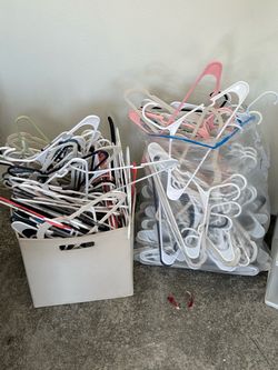 Large Lot of Plastic Clothes Hangers FREE