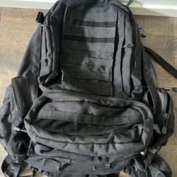 Condor 3 Day Assault Pack, Black, 50L, Hydration Bladder Pocket, Molle 125 USED