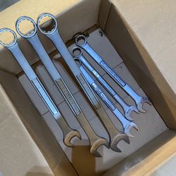 6 Big Wrenches Craftsman Brand 