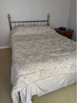 Full, Bed Frame Mattress, And Bedding Included FREE