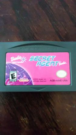 Nintendo Gameboy game boy advance secret agent Barbie