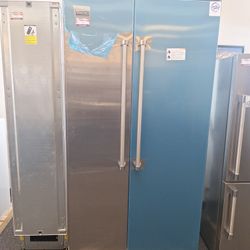 Viking 42 Inch Built In Side By Side Refrigerator 