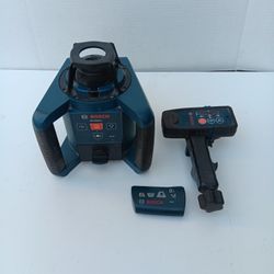 Bosch GRL 250HV Bosch  RC1 remote & Bosch LR30  Rotary  Laser  Receiver. 
