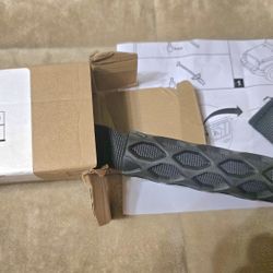 Wrangler Jeep Black & Gray Textured Handle.