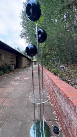 Space Age Floor Lamp 3 lights and a table