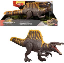 Jurassic world rebirth tail thrasher spinosaurus