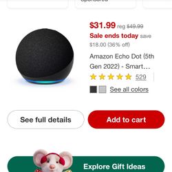 Alexa Smart Speaker Echo Dot 6th Gen