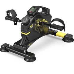 VANGONA Under Desk Bike Pedal Exerciser Magnetic Mini Exercise Bike Stationary Cycle for Leg and Arm Recovery, Indoor Desk Cycle for Home & Office (Ca
